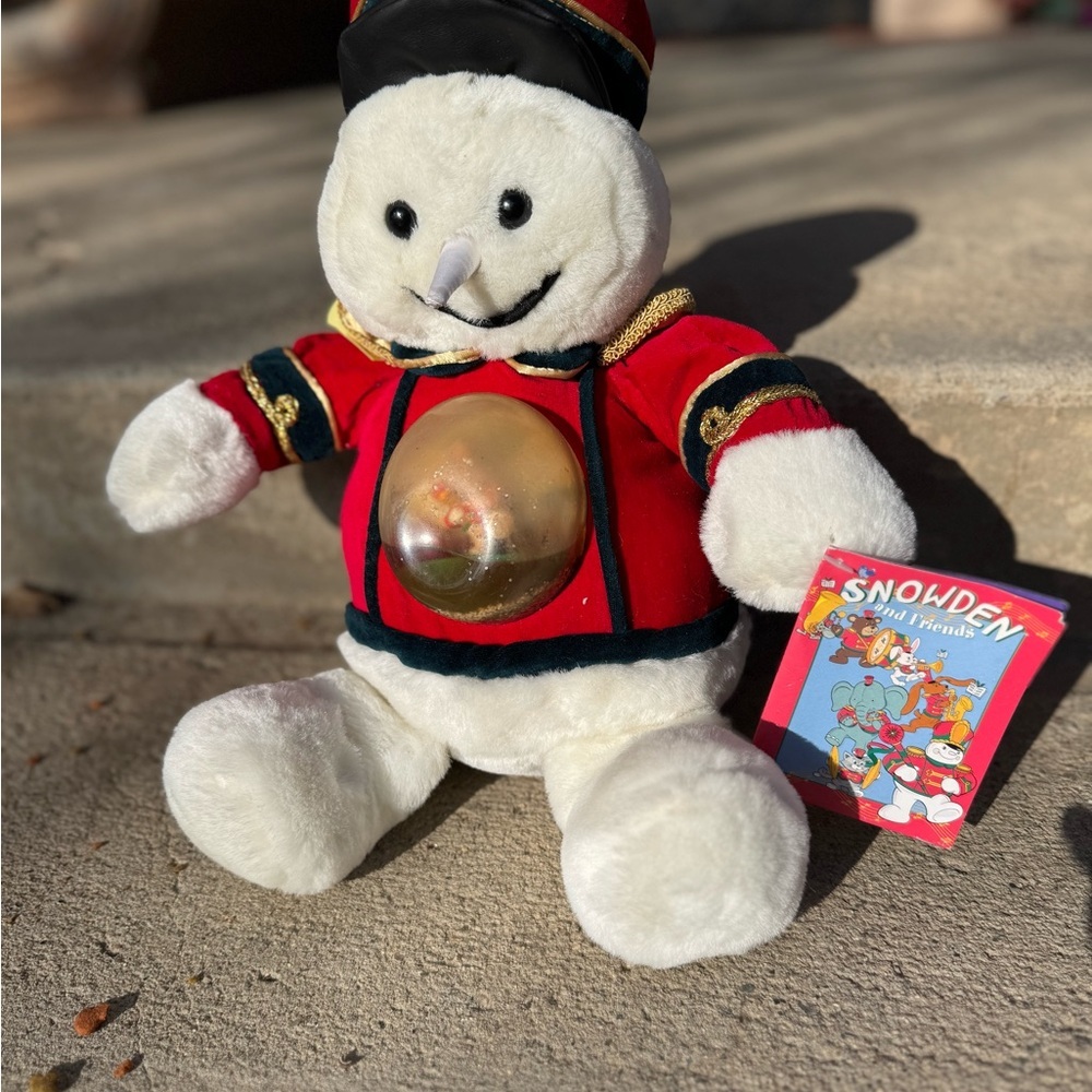 VTG Snowden 1998 Snowman Waterbellies Plush Christmas Decor Nostalgic Toys
